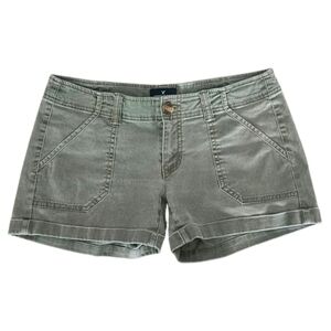 American Eagle Olive Green Cuffed Shorts